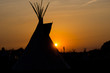 Tipi zum Sonnenuntergang 2