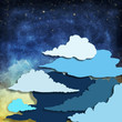 cloud and sky at night