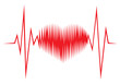 Heart shape ECG line