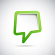 Cover speech in green # Vector