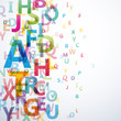 Vektor: Abstract Colour Alphabet on white background # Vector Abstract Colour Alphabet on white background # Vector