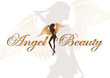 angel beauty vector logo