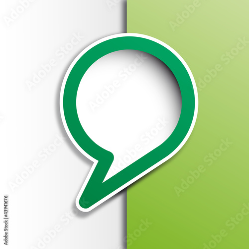 Vector: Cover speech in green # Vector Cover speech in green # Vector