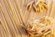 Pasta: spaghetti, penne rigate e tagliatelle