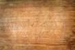 Old grunge wooden cutting kitchen desk board