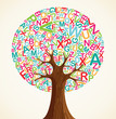 School education concept tree