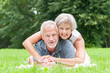 Senior couple in love