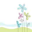 Floral greeting card