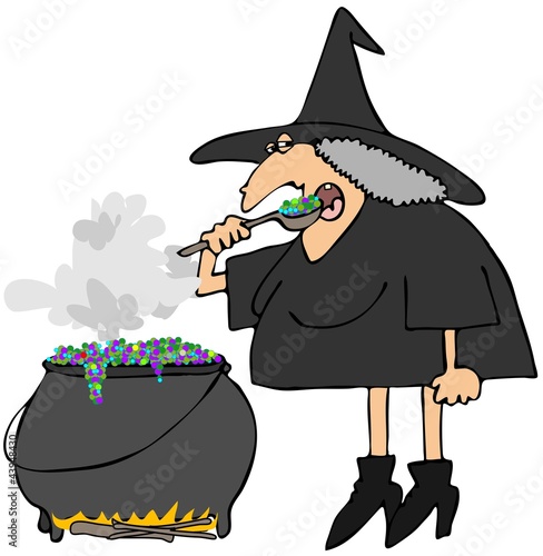 Illustration: Witches cauldron Witches cauldron