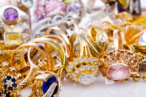 Photo: Large collection of gold jewellery Large collection of gold jewellery