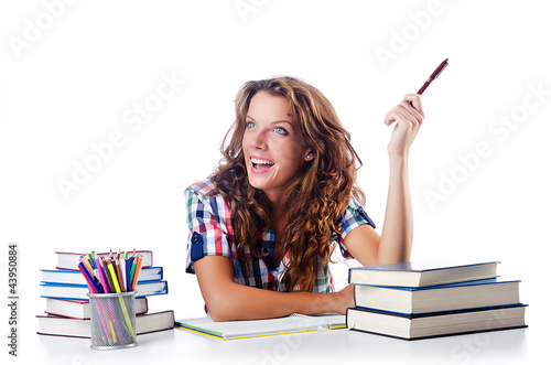 Photo: Student preparing for the exams Student preparing for the exams