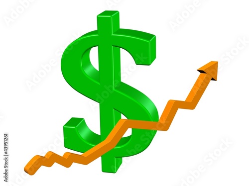 Photo: dollar up dollar up