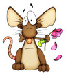 Illustration: Ratte, verliebt, Liebe, Valentinstag Ratte, verliebt, Liebe, Valentinstag