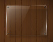 Wooden texture with glass framework. Vector illustration