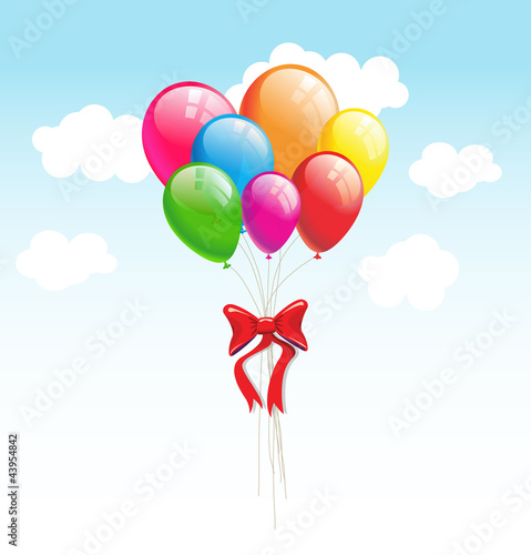 Vector: Party balloons. Vector background Party balloons. Vector background
