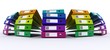 colourful folders