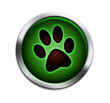 Illustration: Paw button green Paw button green