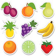 Polka Dot Fruit Stickers