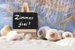 Zimmer frei Schild Pension am Meer