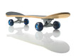 Photo: Skateboard deck on white background Skateboard deck on white background