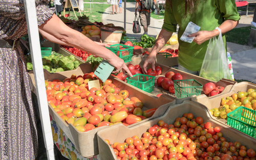 Photo: Purchase at Outdoor Farmers Market Purchase at Outdoor Farmers Market