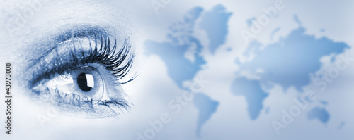 Photo: Human eye. Human eye.