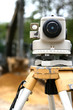 Surveyor theodolite on tripod