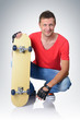 Photo: Young man with skateboard Young man with skateboard