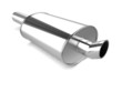 3d Chrome single auotomobile exhaust