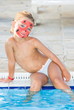 Photo: Girl with painted face by ladybug Girl with painted face by ladybug