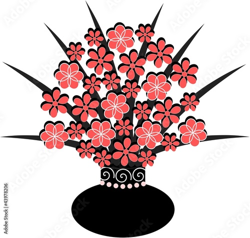 Vector: Vase of flowers Vase of flowers