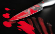 Knife in blood