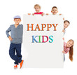 Kids with blank