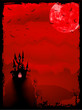 Spooky Halloween with horror house. EPS 8