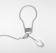 Illustration: mouse and lamp mouse and lamp