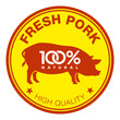 Fresh pork label