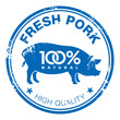 Vector: Pork stamp Pork stamp
