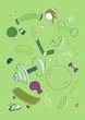 Vector: Vector illustraition of sports accessories, hand drawn design se Vector illustraition of sports accessories, hand drawn design se