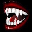 Halloween Vampire Mouth with Blood-Bocca di Vampiro-Vector