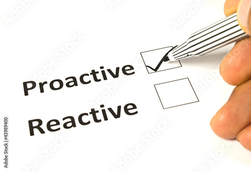 Photo: Chalk drawing - Reactive or proactive Chalk drawing - Reactive or proactive