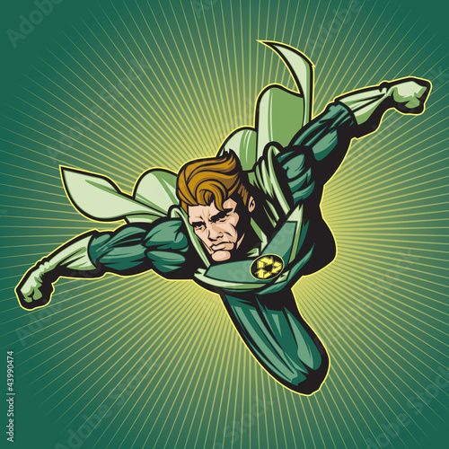 Vector: Recycle Hero (with a cape) Recycle Hero (with a cape)