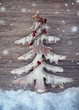 Wooden christmas tree