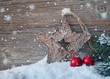 Wooden christmas star