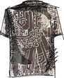 Grunge inca tee. Vector illustration