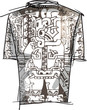 Grunge inca tee. Vector illustration