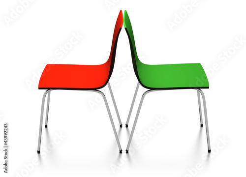 Illustration: Konfliktsituation, Geschäftspartner Konfliktsituation, Geschäftspartner