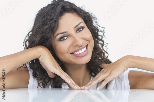 Photo: Beautiful Happy Hispanic Woman Smiling Beautiful Happy Hispanic Woman Smiling