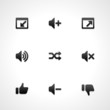 Web site vector icons set