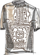 Grunge inca tee. Vector illustration
