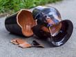 Broken vase